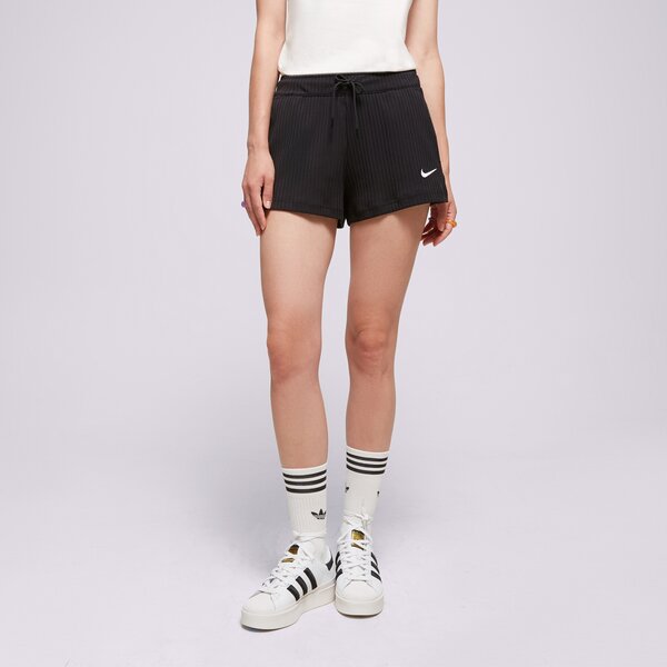 Дамски къси панталони NIKE ШОРТИ W NSW RIB JRSY dv7862-010 цвят черен