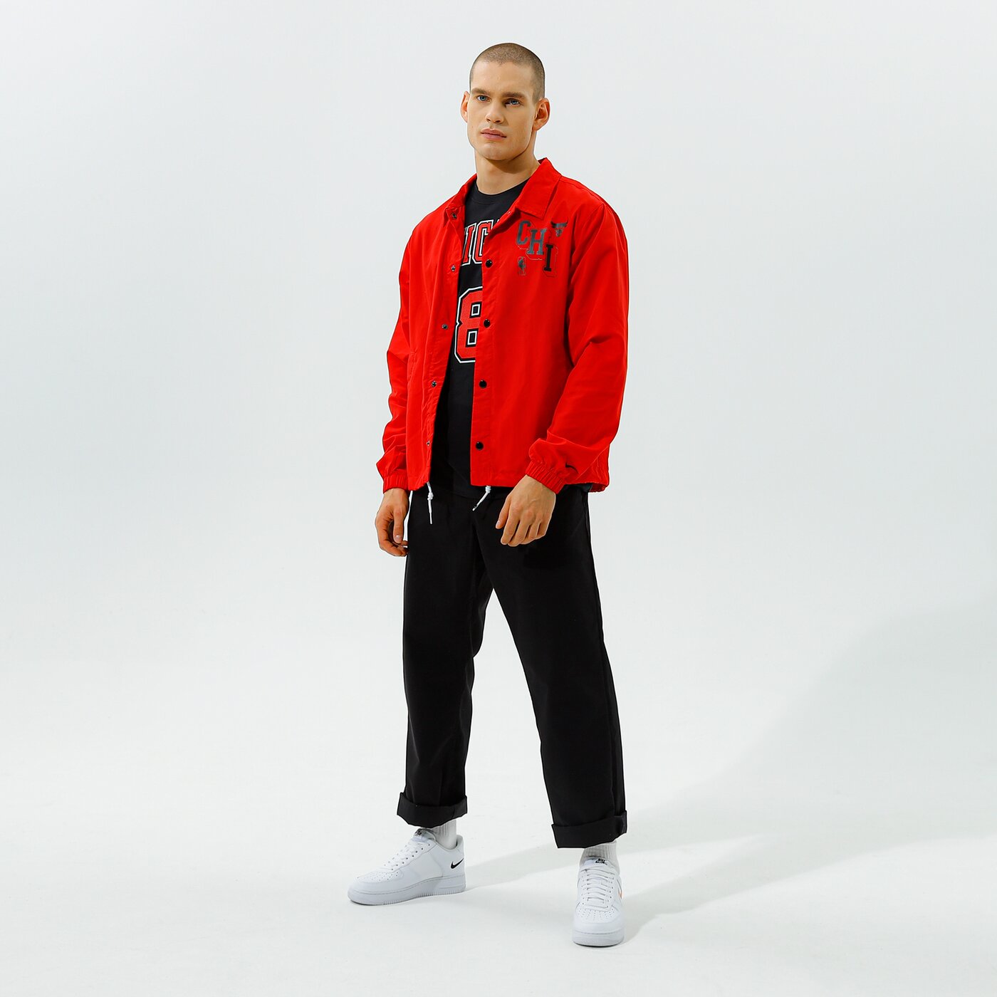 Мъжка тениска NIKE ТЕНИСКА CHI M NK TEE ES STMT NN NBA cv9968-018 цвят сив