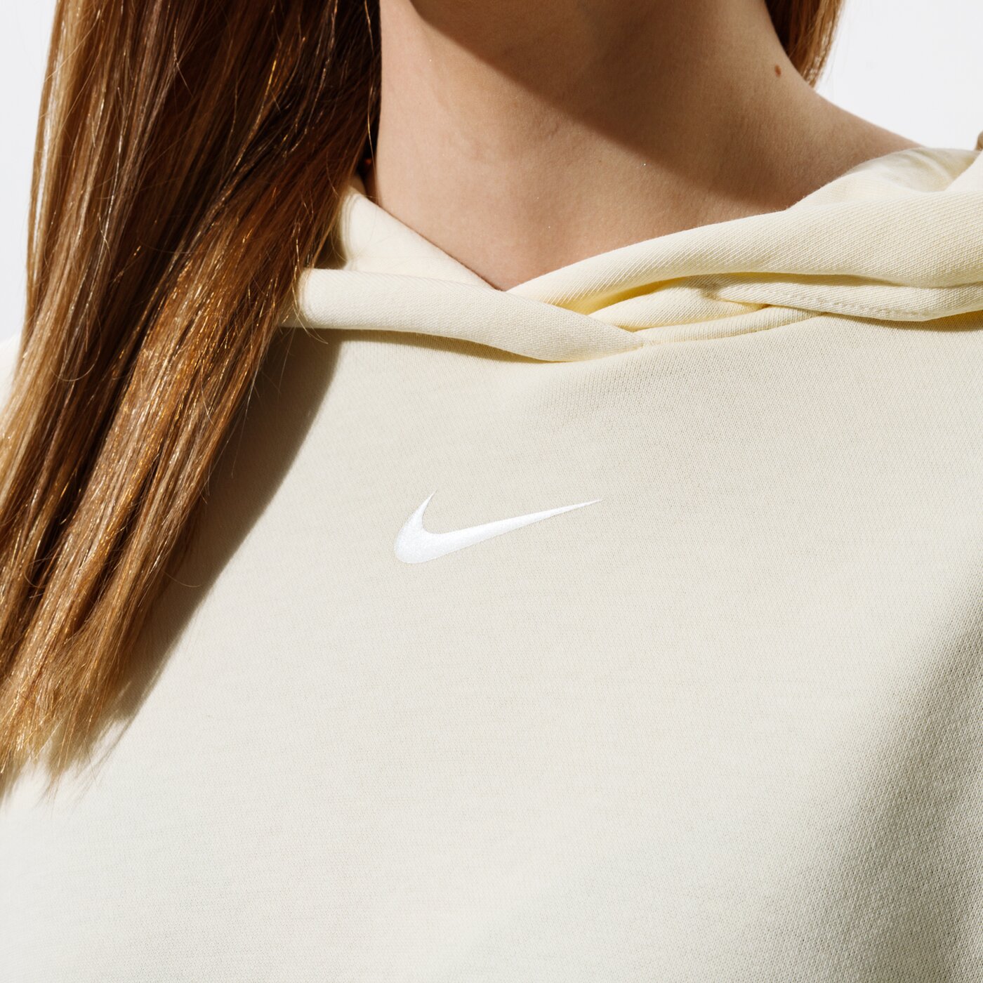 Дамски суичър NIKE СУИТЧЪР С КАЧУЛКА W NSW ICN CLSH SS HOODIE FT cz9332-113 цвят бежов