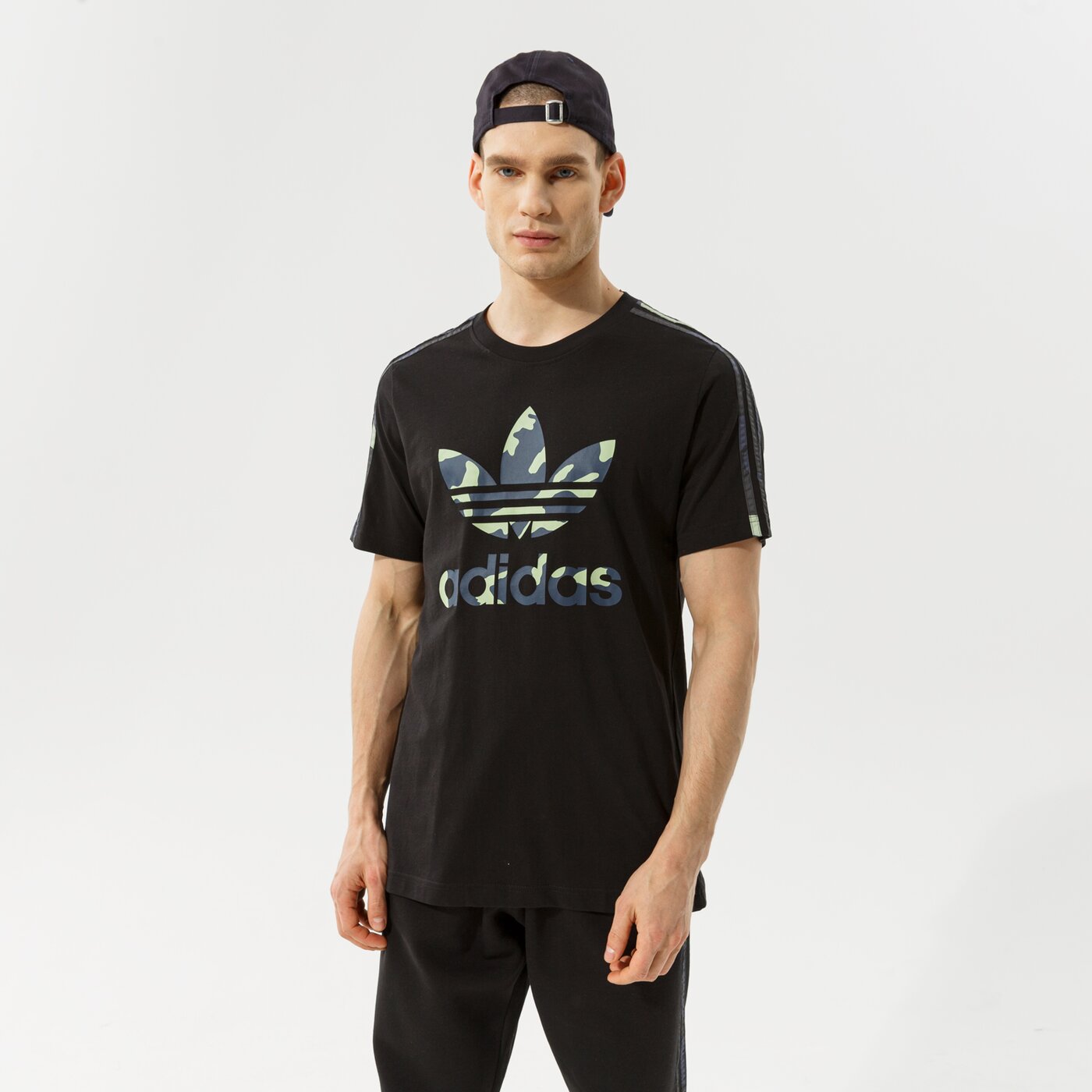 Мъжка тениска ADIDAS ТЕНИСКА CAMO INFILL TEE hf4888 цвят черен