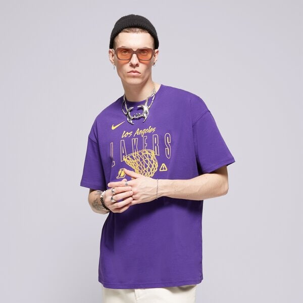 Мъжка тениска NIKE ТЕНИСКА LAL M NK CTS MAX90 1 SS TEE NBA fj0375-504 цвят виолетов