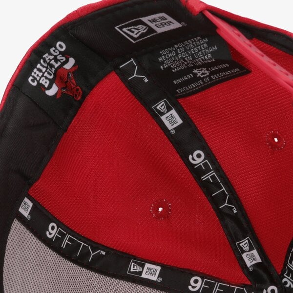Мъжка шапка с козирка NEW ERA ШАПКА SHADOW TECH 9FIFTY BULLS CHICAGO BULLS 11871306 цвят червен