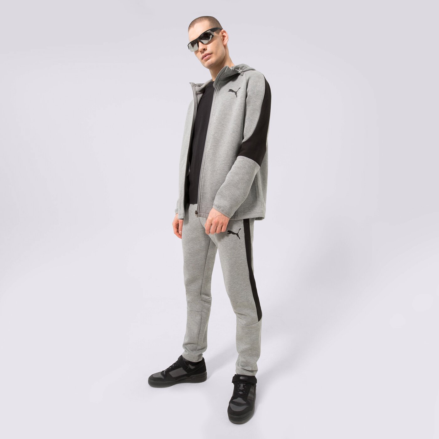 Мъжки суичър PUMA СУИТЧЪР С ЦИП С КАЧУЛКА 585812  585812 03 цвят сив