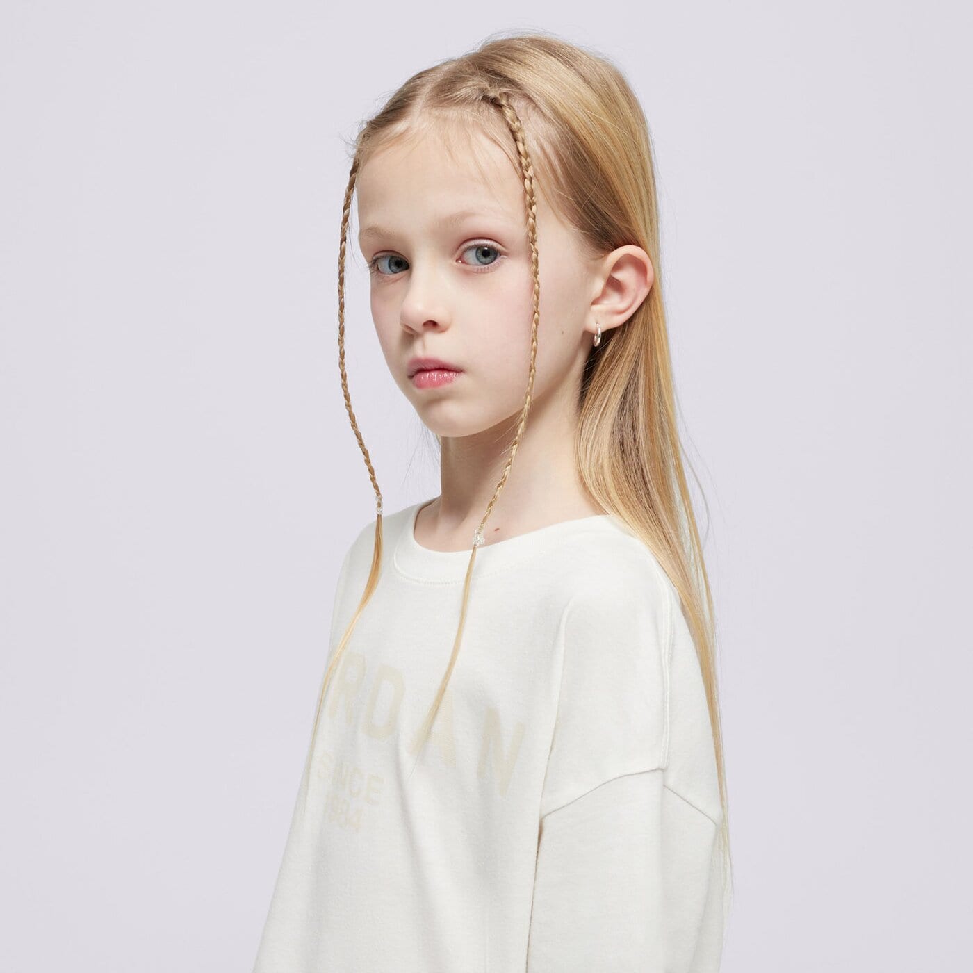 Детска тениска JORDAN ТЕНИСКА JDG HIGH BRAND READ SS GIRL 45d334-782 цвят бежов