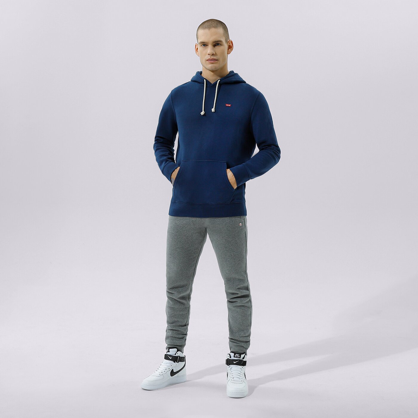 Мъжки суичър LEVI'S СУИТЧЪР С КАЧУЛКА NEW ORIGINAL HOODIE 34581-0009 цвят тъмносин