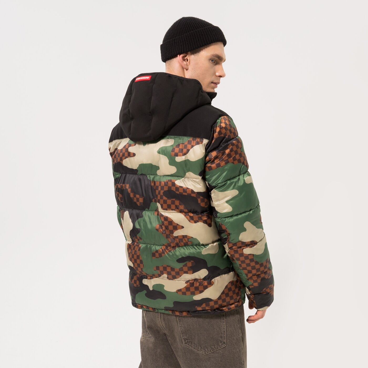 Мъжко зимно яке SPRAYGROUND ЯКЕ ЗИМНО DOWN JACKET CHECK 21sfw016 цвят многоцветен