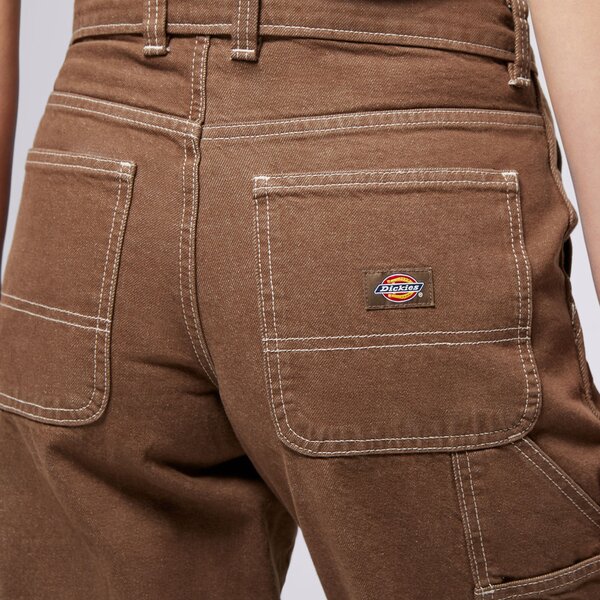 Дамски панталони DICKIES ПАНТАЛОНИ STEVENSVILLE CARPENTER W dk0a863smr11 цвят кафяв