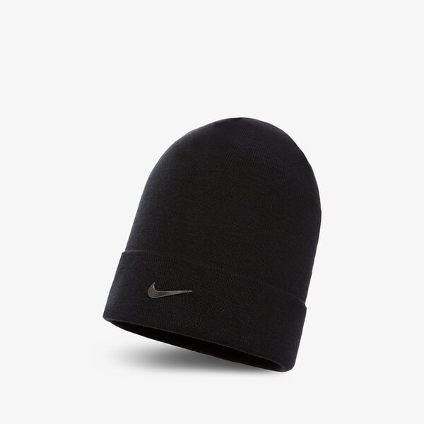 Дамска зимна шапка NIKE ЗИМНА ШАПКА U NSW BEANIE CUFFED SWOOSH cw6324-010 цвят черен