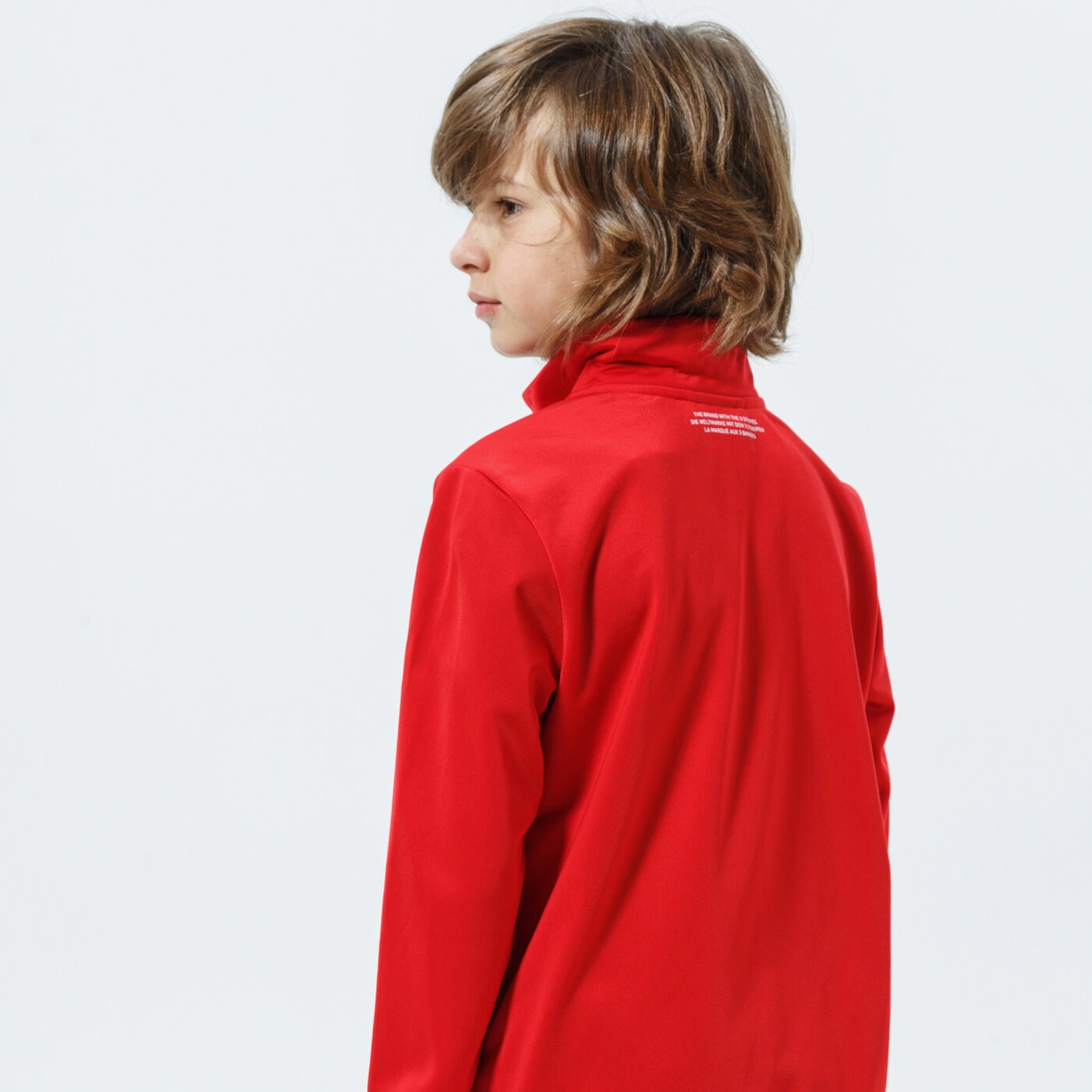 Детски суичър ADIDAS СУИТЧЪР СЪС ЗАКОПЧАВАНЕ TRACKТОП MM gn7438 цвят червен