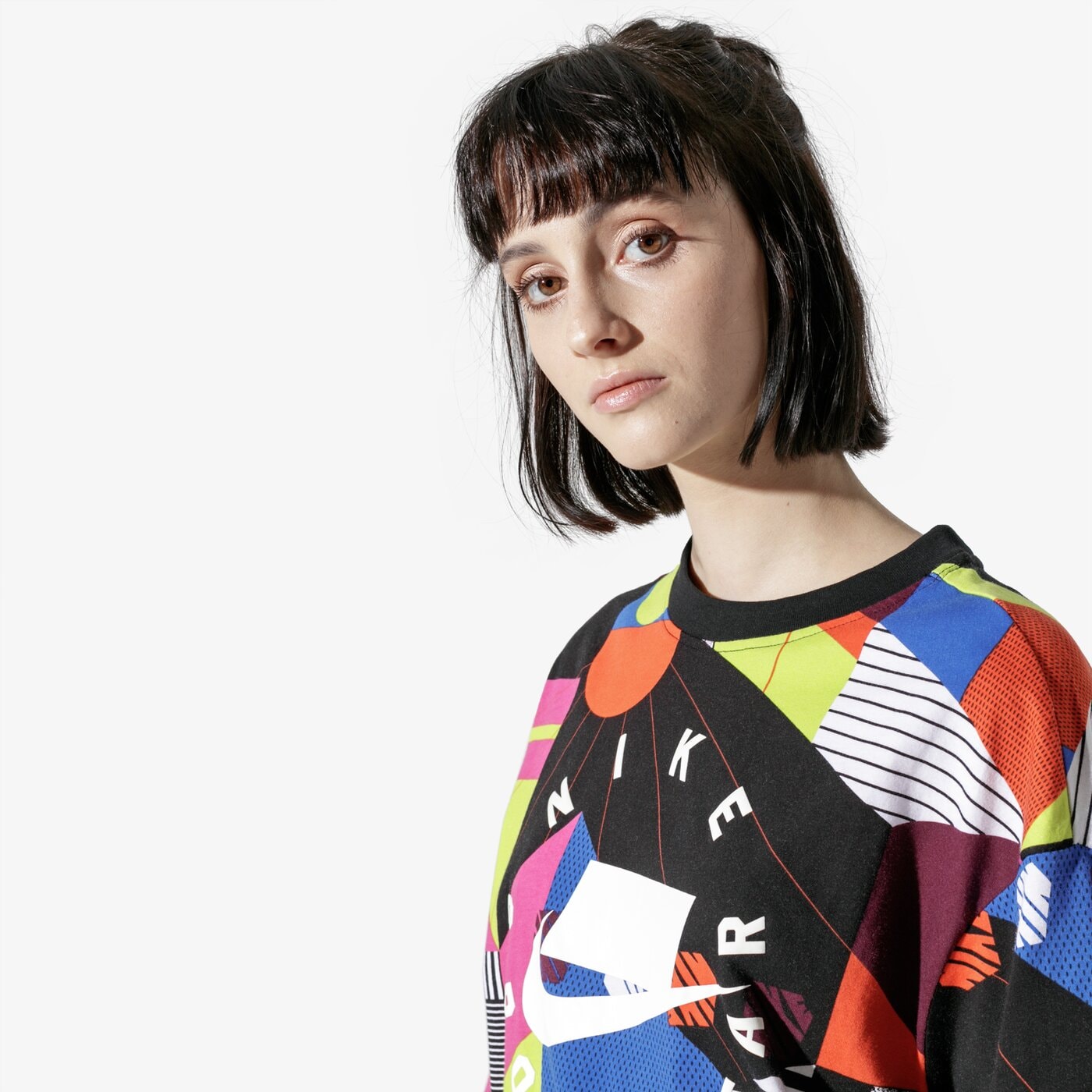 Дамска тениска NIKE ТЕНИСКА SS W NSW NSP ТОП SS AOP at0564-010 цвят многоцветен