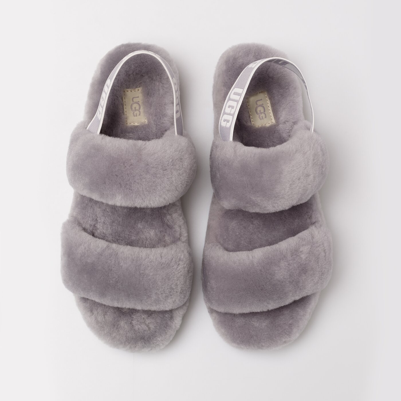 Дамски чехли и сандали UGG OH YEAH 1107953-soft ameth цвят сив