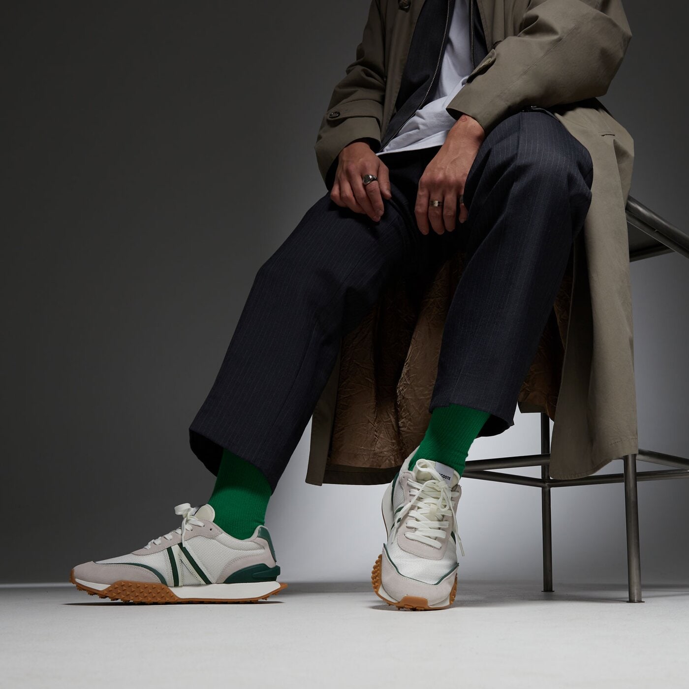 Мъжки маратонки LACOSTE L-SPIN DELUXE 124 4 SMA 747sma0114082 цвят бежов