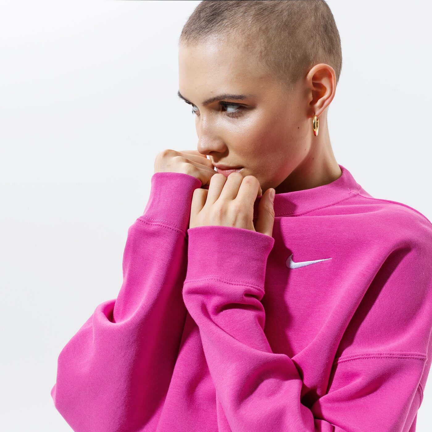 Дамски суичър NIKE СУИТЧЪР SPORTSWEAR ESSENTIALS ck0168-623 цвят розов