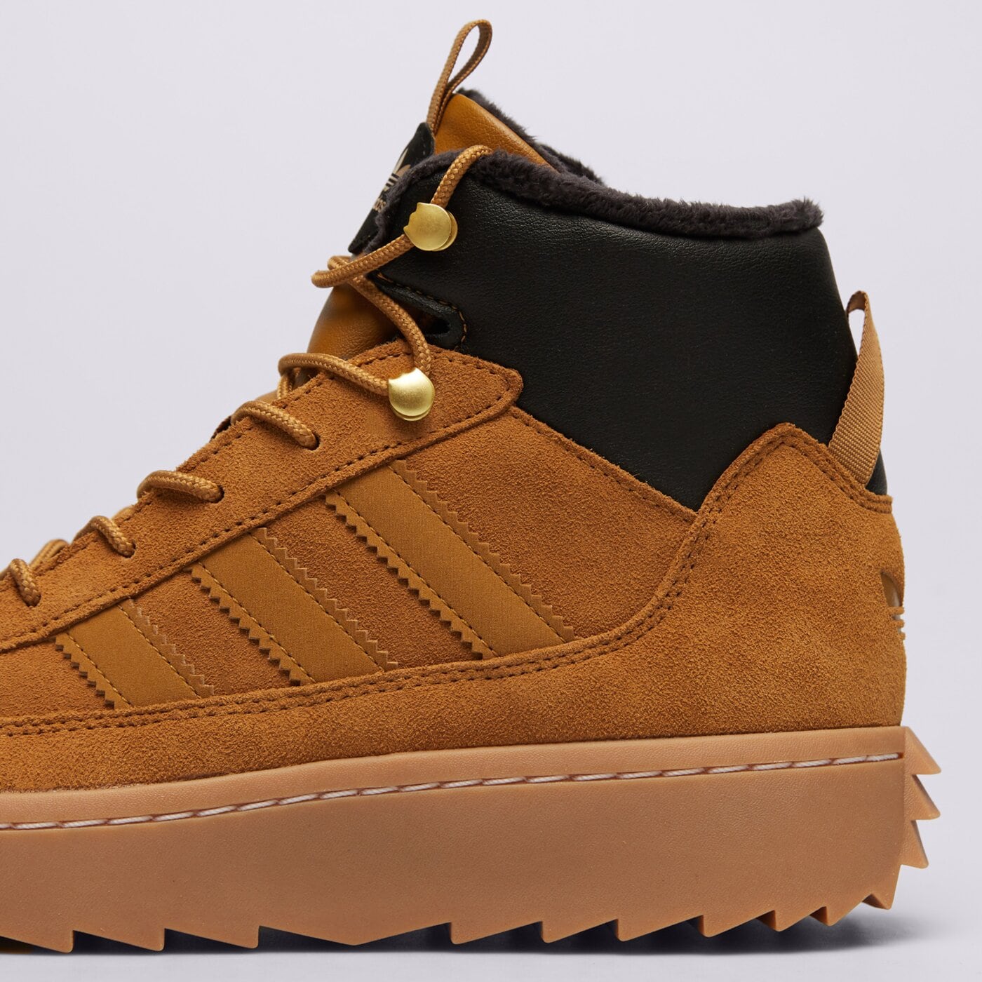 Детски зимни обувки ADIDAS SUPERSTAR WINTER TREK J jq0345 цвят кафяв