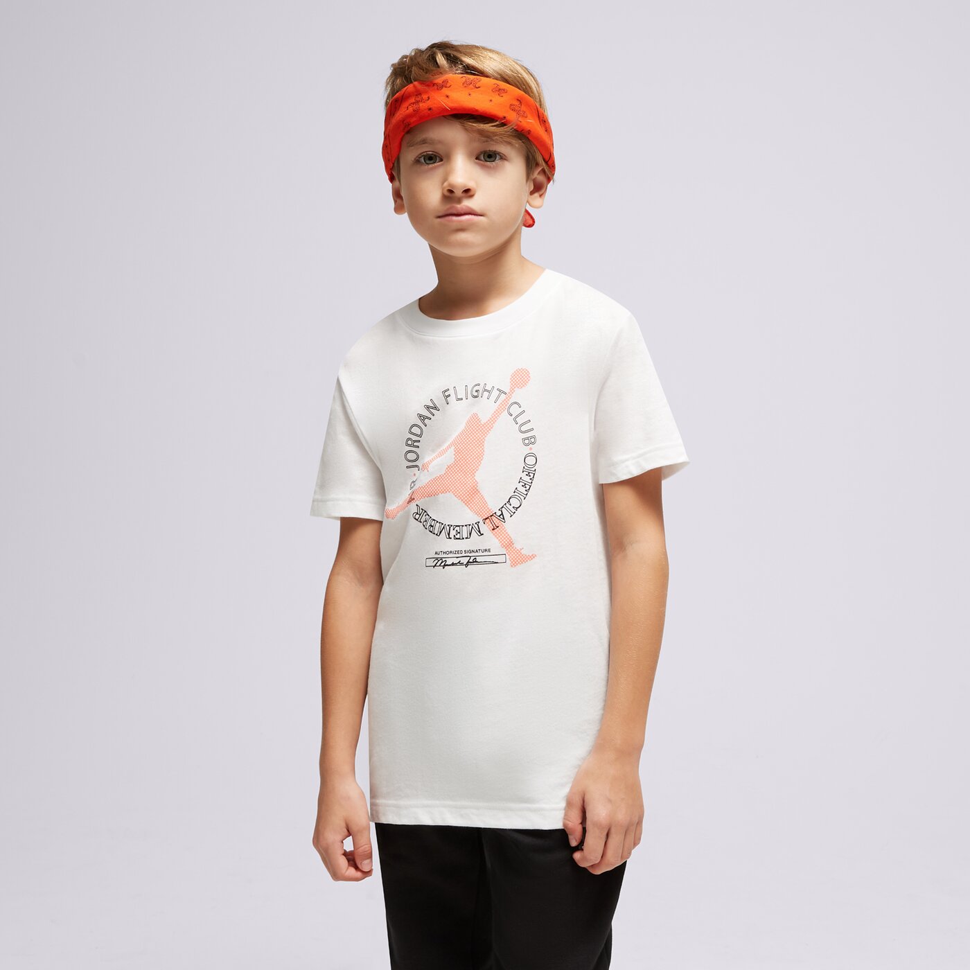 Детска тениска JORDAN ТЕНИСКА OFFICIAL MEMBER S/S TEE BOY 95c342001 цвят бял