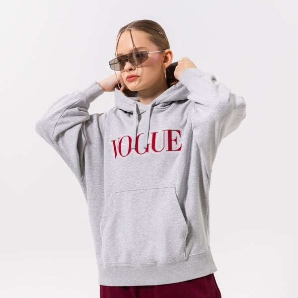 Дамски суичър PUMA СУИТЧЪР С КАЧУЛКА PUMA X VOGUE OVERSIZED HOODIE TR 536691-04 цвят сив