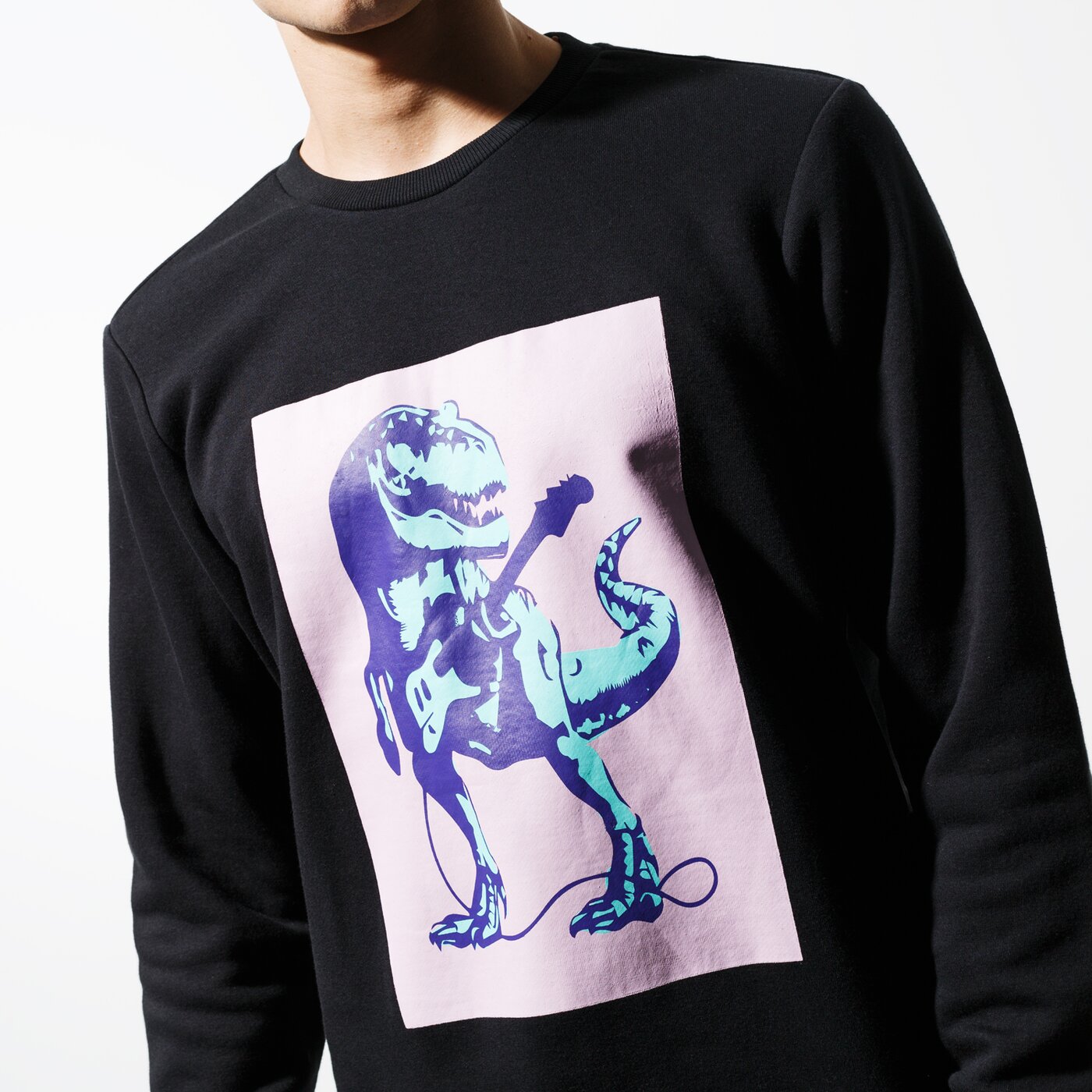 Мъжки суичър CONFRONT СУИТЧЪР DINO SWEATSHIRT cf39blm30001 цвят черен