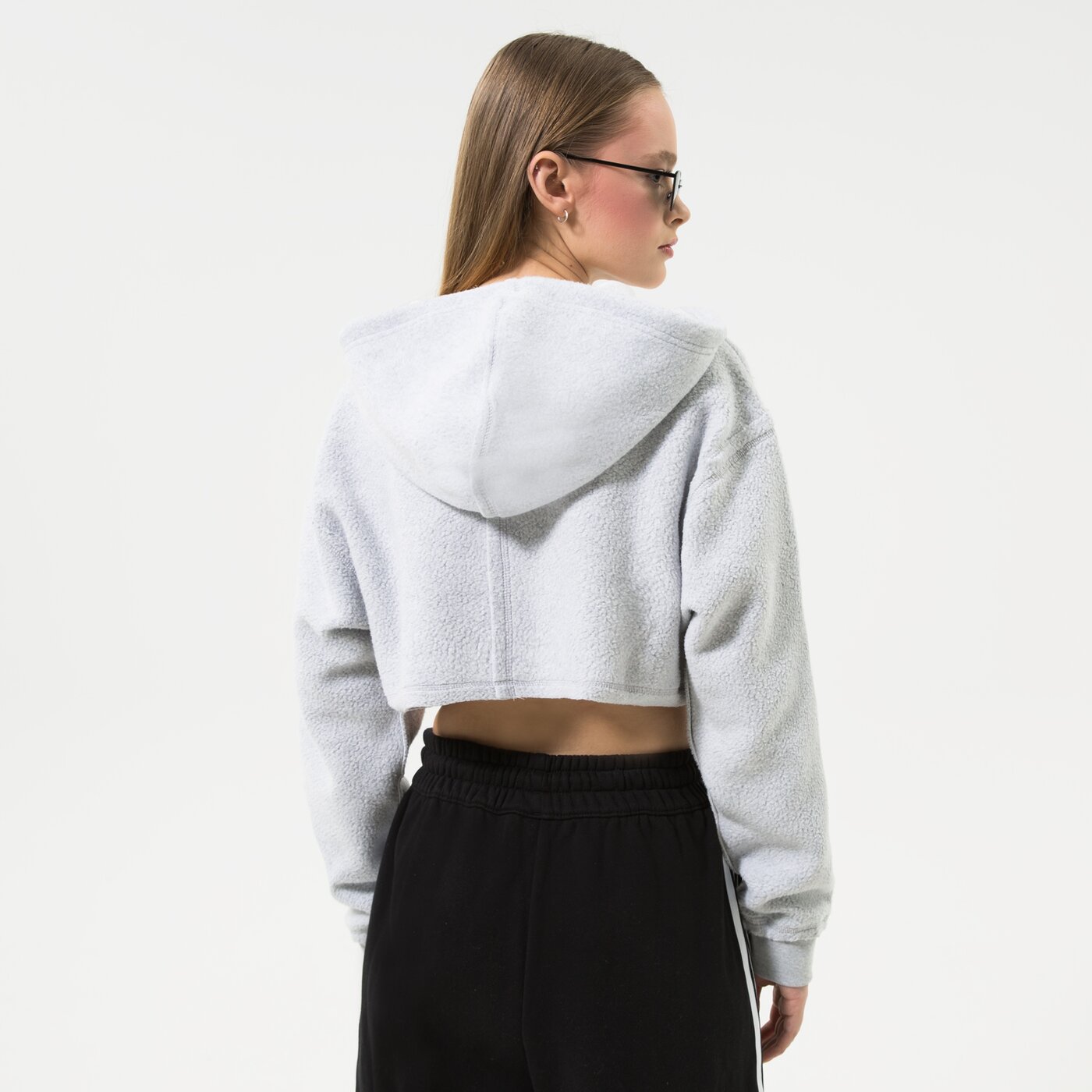 Дамски суичър ADIDAS СУИТЧЪР СЪС ЗАКОПЧАВАНЕ   С КАЧУЛКА FULL ZIP HOODIE hl9140 цвят бежов