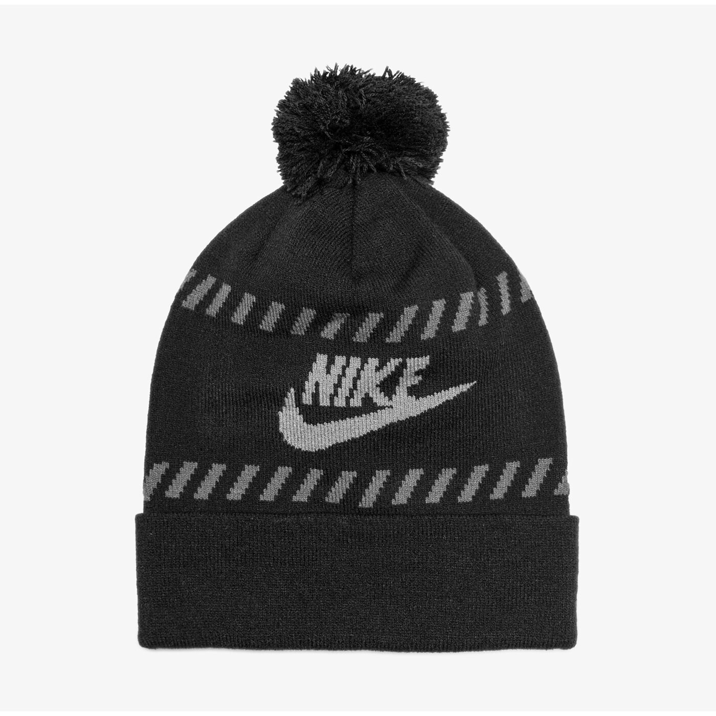 Дамска зимна шапка NIKE ЗИМНА ШАПКА FUTURA POM BEANIE RED 805950010 цвят черен