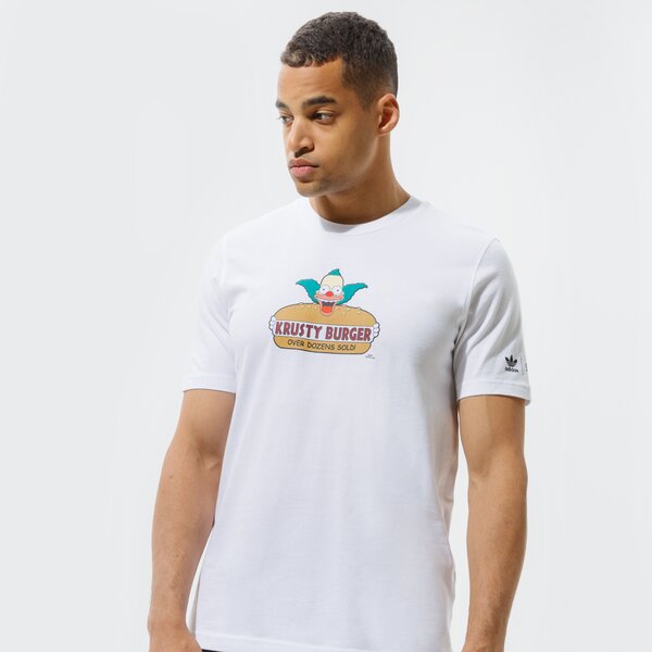 Мъжка тениска ADIDAS ТЕНИСКА SIMPSONS KRUSTY BURGER TEE ha5821 цвят бял