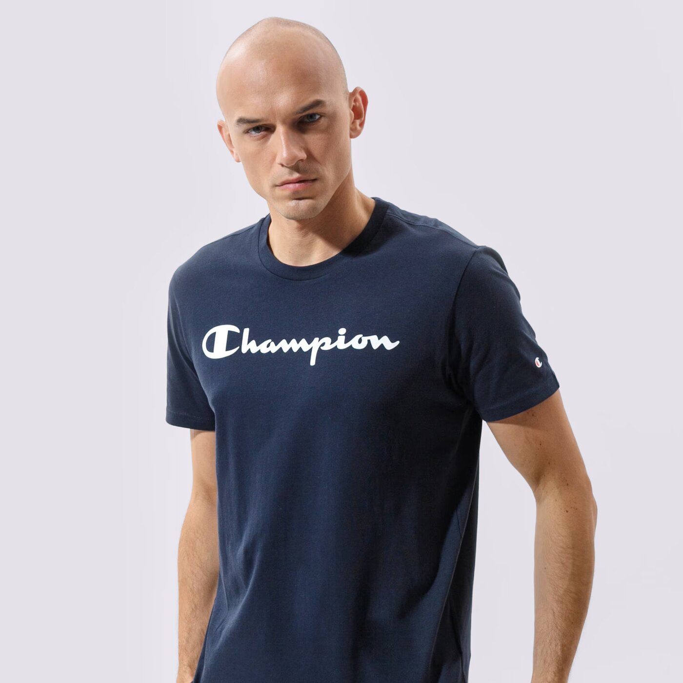 Мъжка тениска CHAMPION ТЕНИСКА CREWNECK TEE 216957bs501 цвят тъмносин