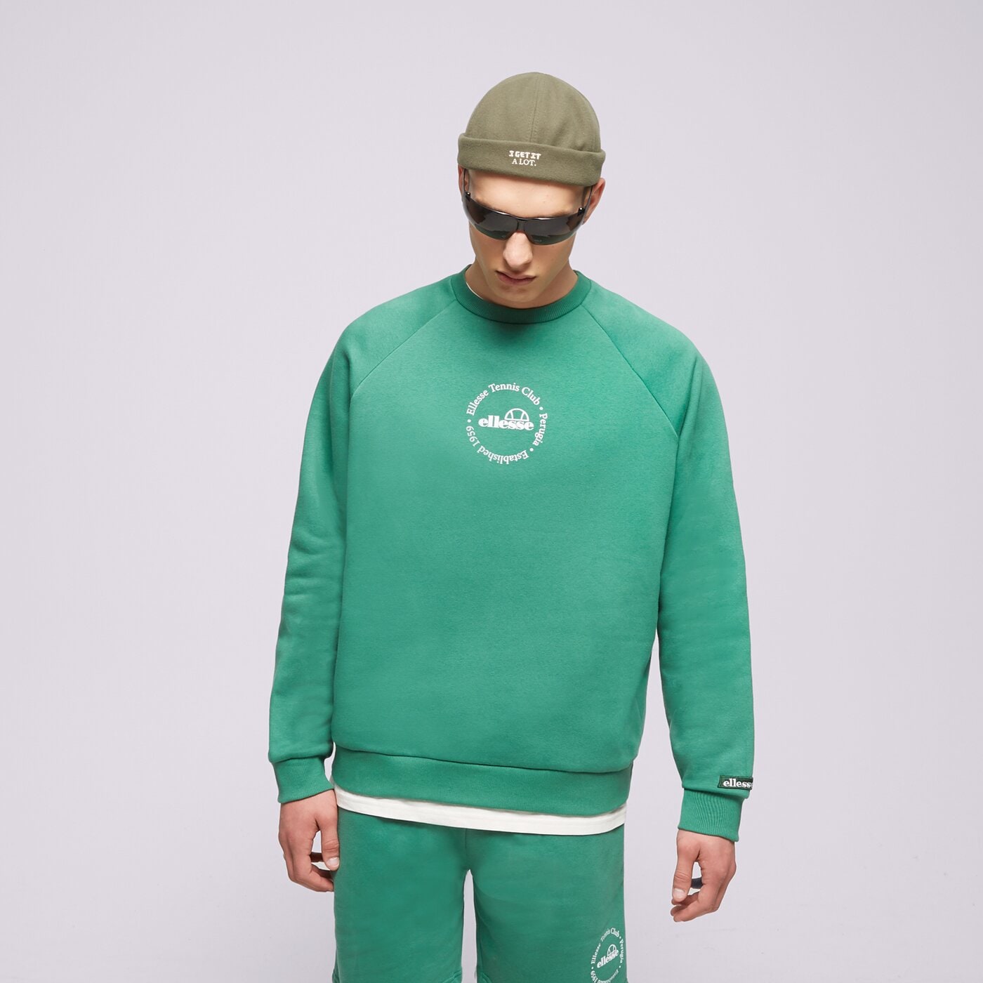 Мъжки суичър ELLESSE СУИТЧЪР VOLIERO SWEATSHIRT GREEN sgr17619503 цвят зелен