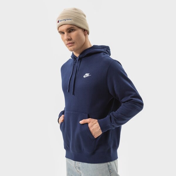 Мъжки суичър NIKE СУИТЧЪР С КАЧУЛКА SPORTSWEAR CLUB FLEECE bv2654-410 цвят тъмносин