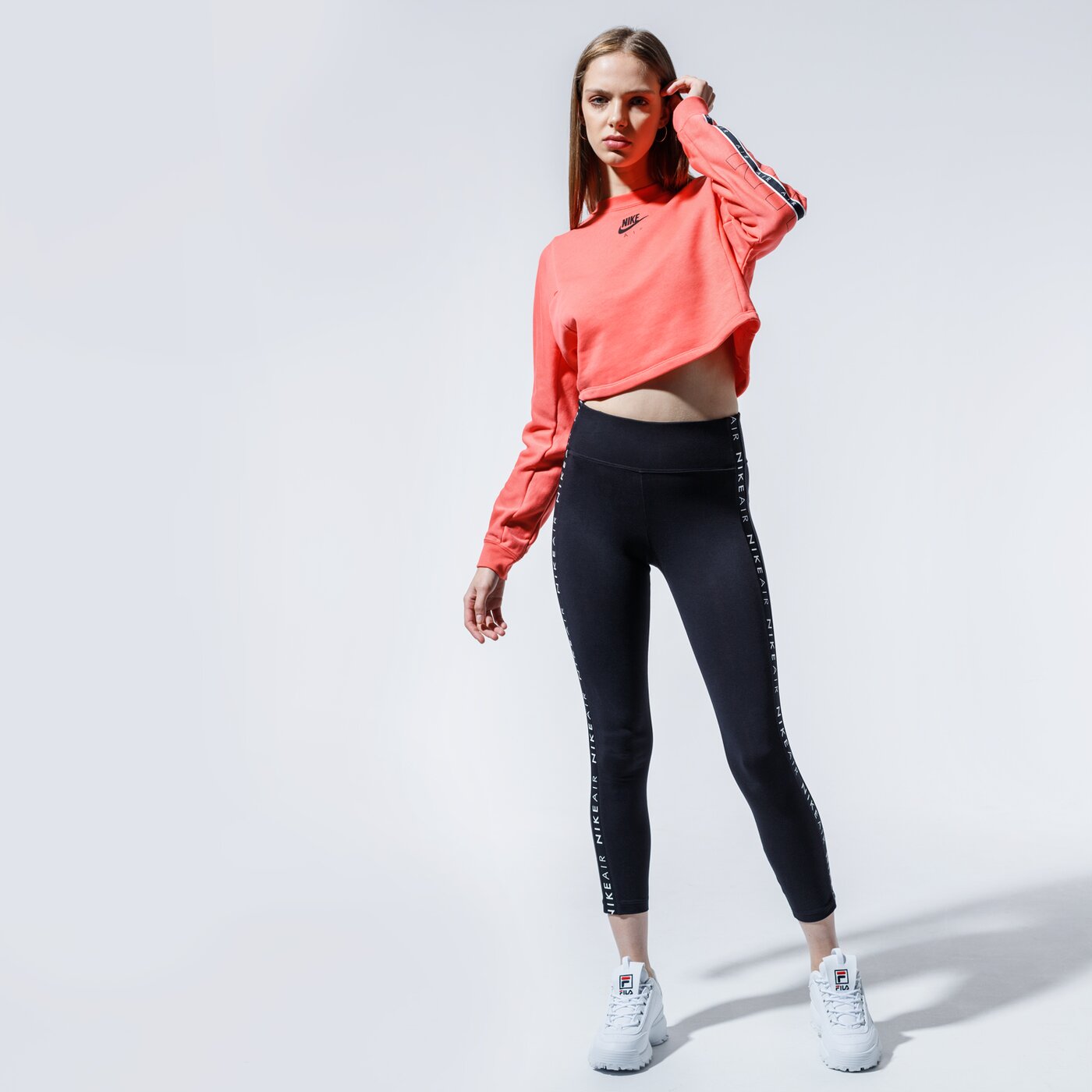 Дамски суичър NIKE СУИТЧЪР AIR cj3115-814 цвят коралов