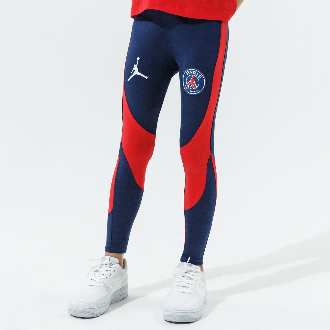 Детски панталони JORDAN КЛИН PARIS SAINT-GERMAIN LEGGING GIRL 45a728-u90 цвят тъмносин