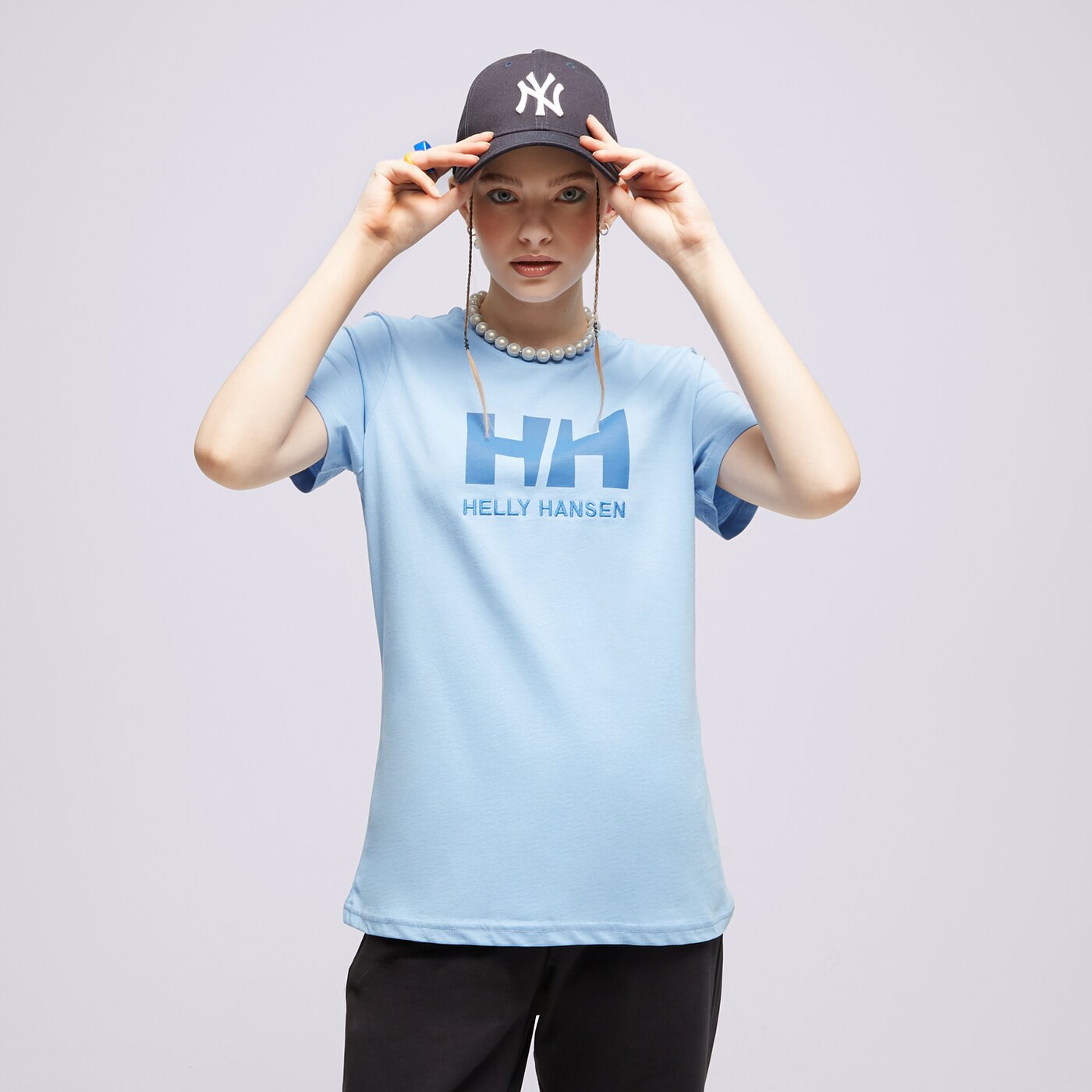 Дамска тениска HELLY HANSEN ТЕНИСКА W HH LOGO 34112627 цвят син