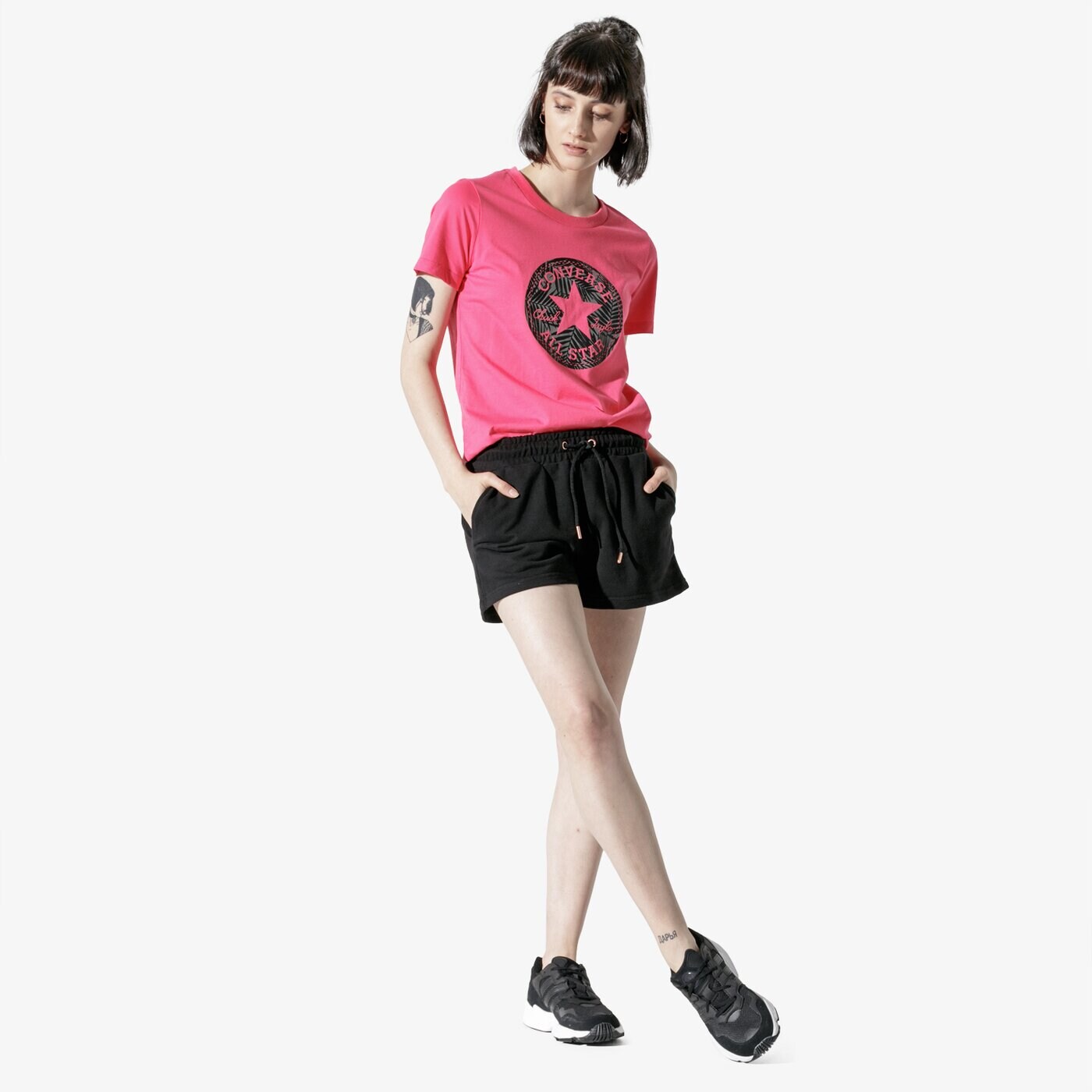 Дамски къси панталони CONFRONT ШОРТИ LILLY cf19szd05002 цвят черен