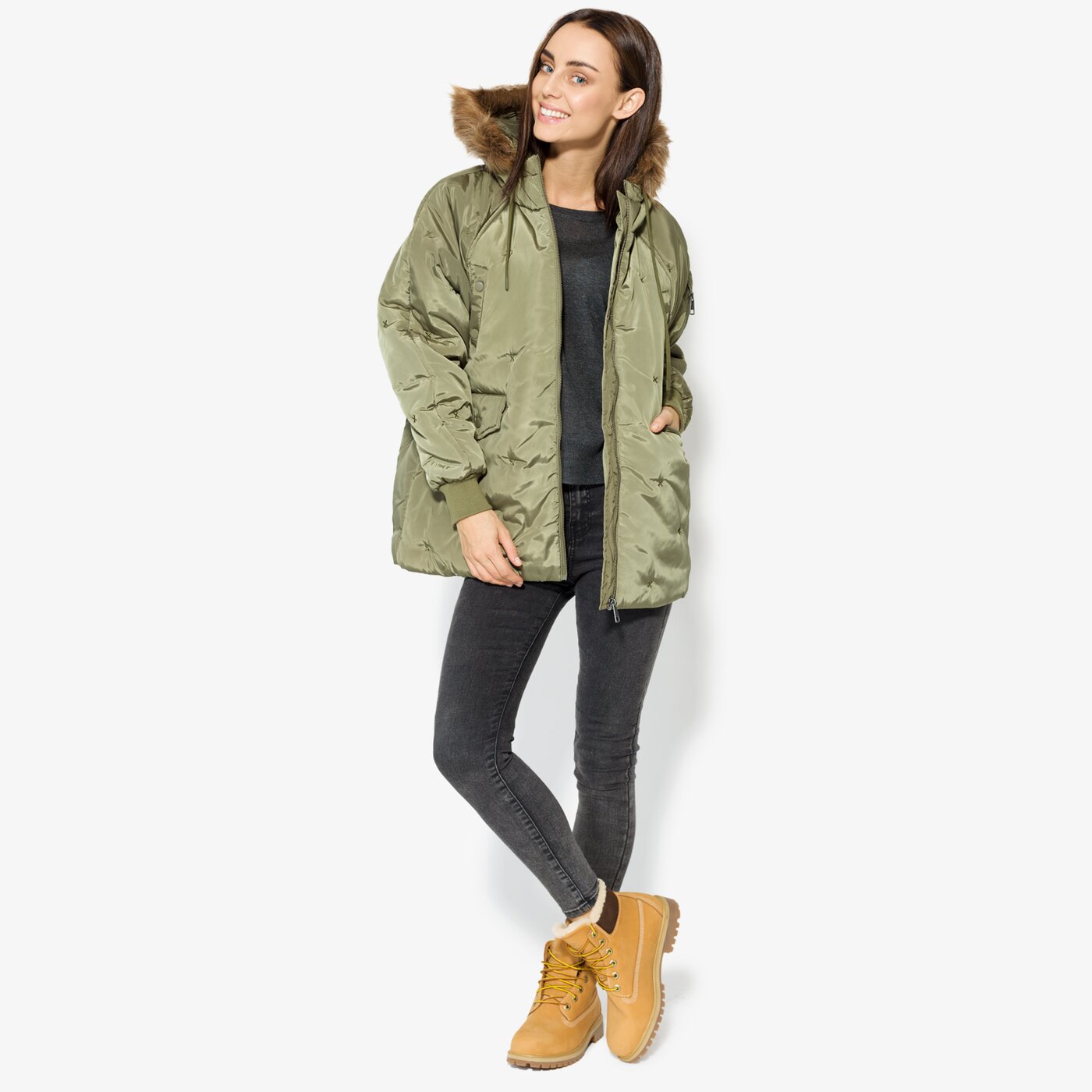 Дамско зимно яке CONFRONT ЯКЕ CIVET cf37kud29001 цвят каки