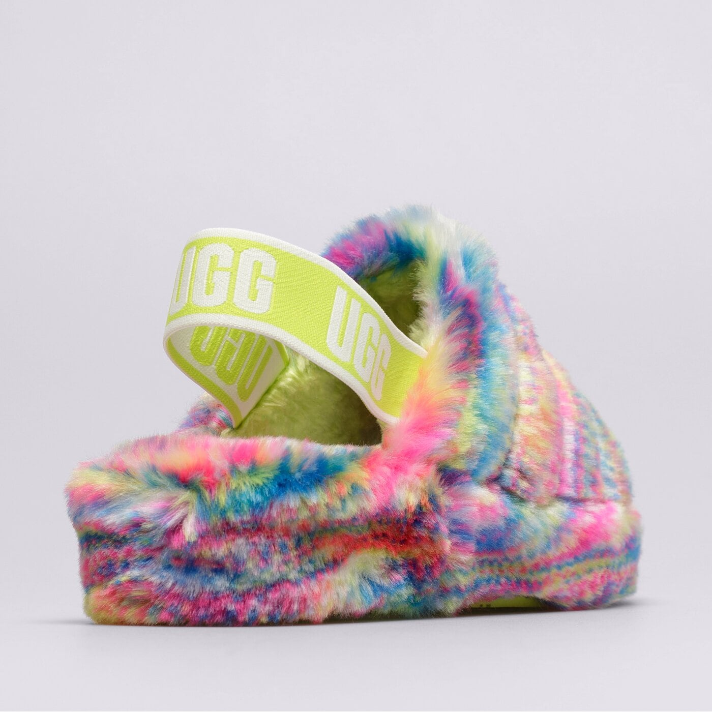 Дамски чехли и сандали UGG FLUFF YEAH PIXEL 1125007-white цвят бял