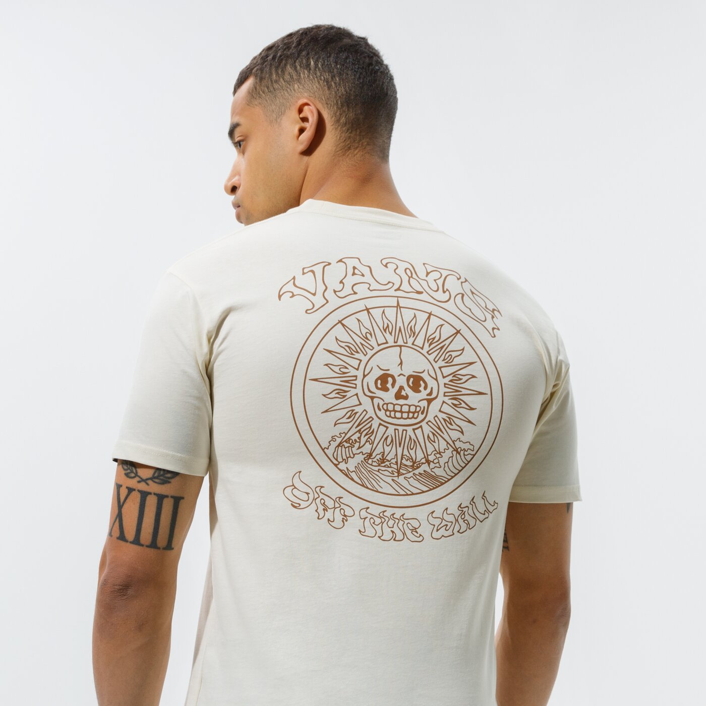 Мъжка тениска VANS ТЕНИСКА MN EL SOLE SS SEEDPEARL vn0a54cqz6k1 цвят бежов