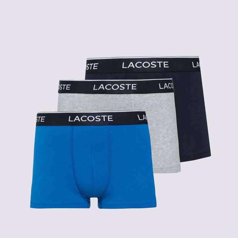 LACOSTE БОКСЕРКИ MARINA/NAVY BLUE-SILVER C