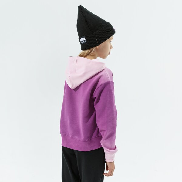 Детски суичър JORDAN СУИТЧЪР С КАЧУЛКА JORDAN ESSENTIALS GIRL 45a881-p1g цвят виолетов