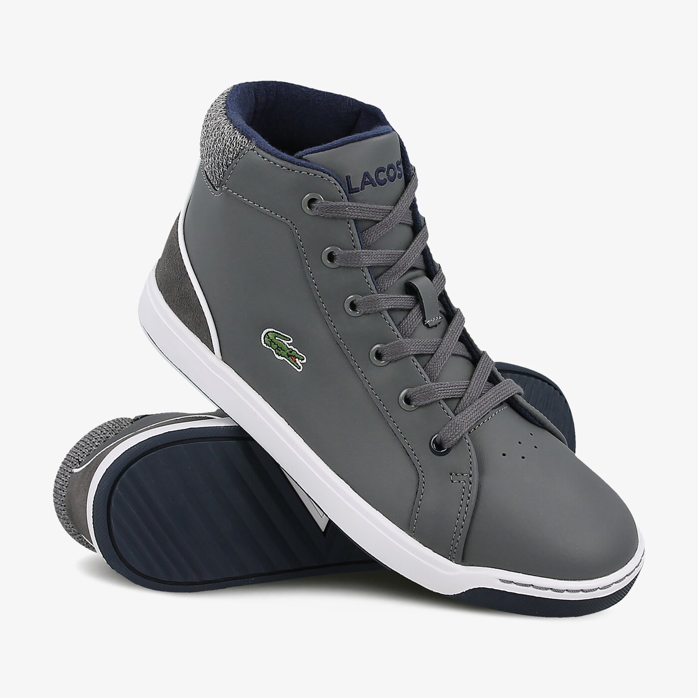 Детски маратонки LACOSTE EXPLORATEUR LACE 317 1 734caj0003248 цвят сив