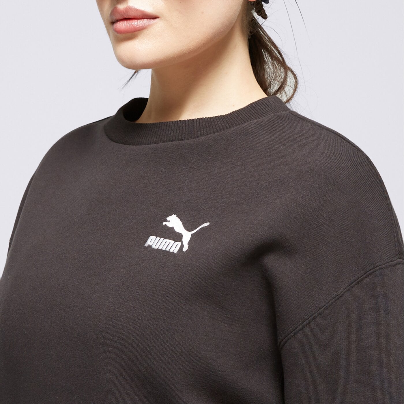 Дамски суичър PUMA СУИТЧЪР BETTER CLASSICS RELAXED 62423101 цвят черен