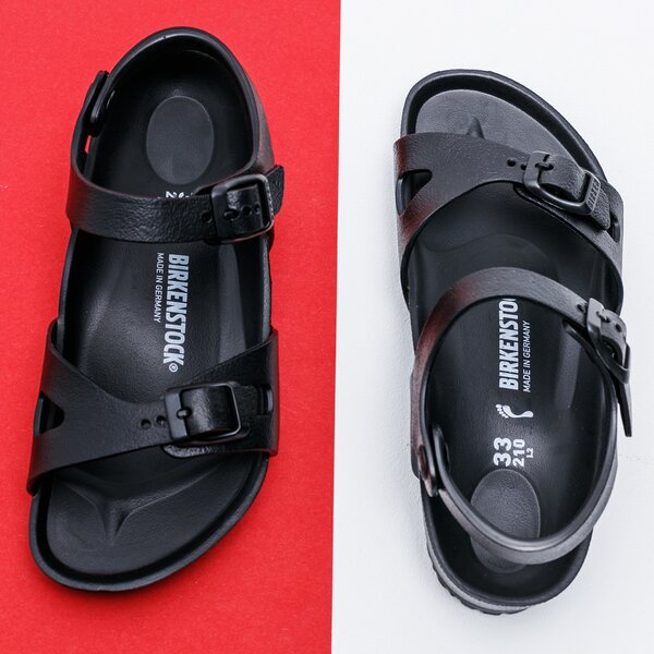 Детски чехли и сандали BIRKENSTOCK RIO EVA 126113 цвят черен