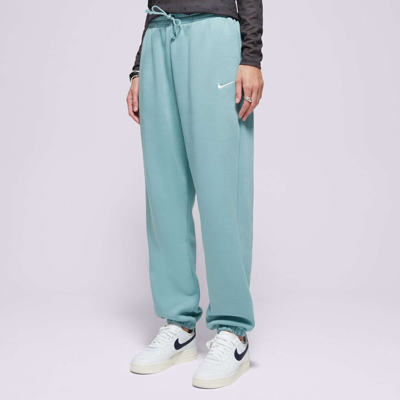 Дамски панталони NIKE ПАНТАЛОНИ W NSW PHNX FLC HR OS PANT 2 fz5996-017 цвят зелен