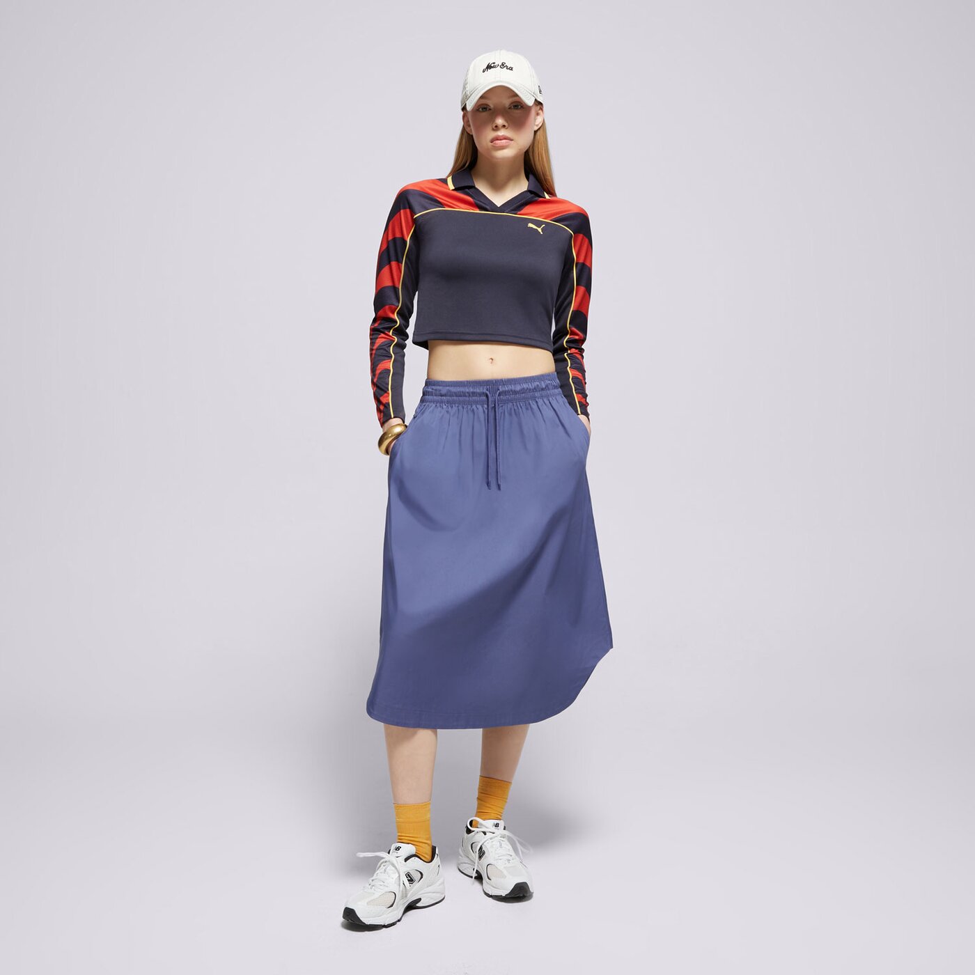 Дамски NEW BALANCE ПОЛА TWILL MID wk51551dre цвят тъмносин