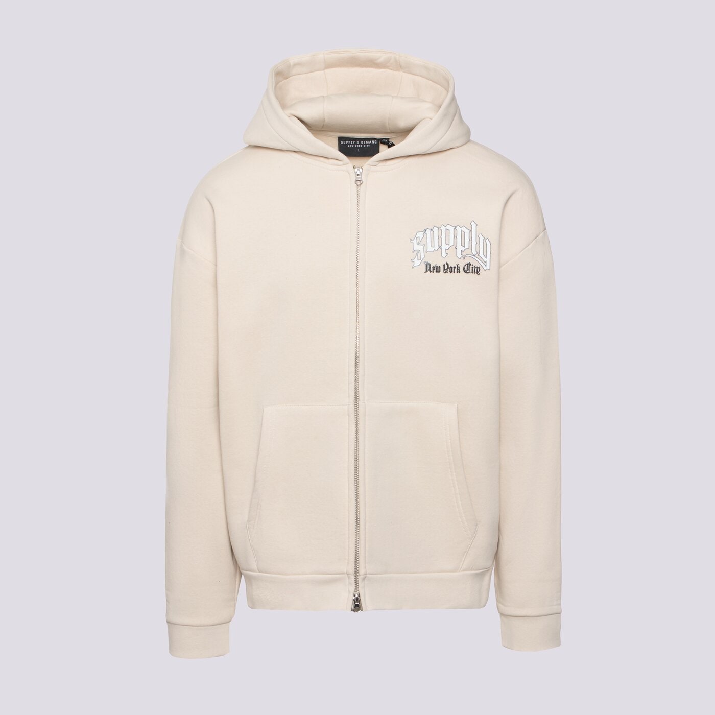 Мъжки суичър SUPPLY & DEMAND СУИТЧЪР СЪС   ЗАКОПЧАВАНЕ С КАЧУЛКА SHUG suptm17609225 цвят сив