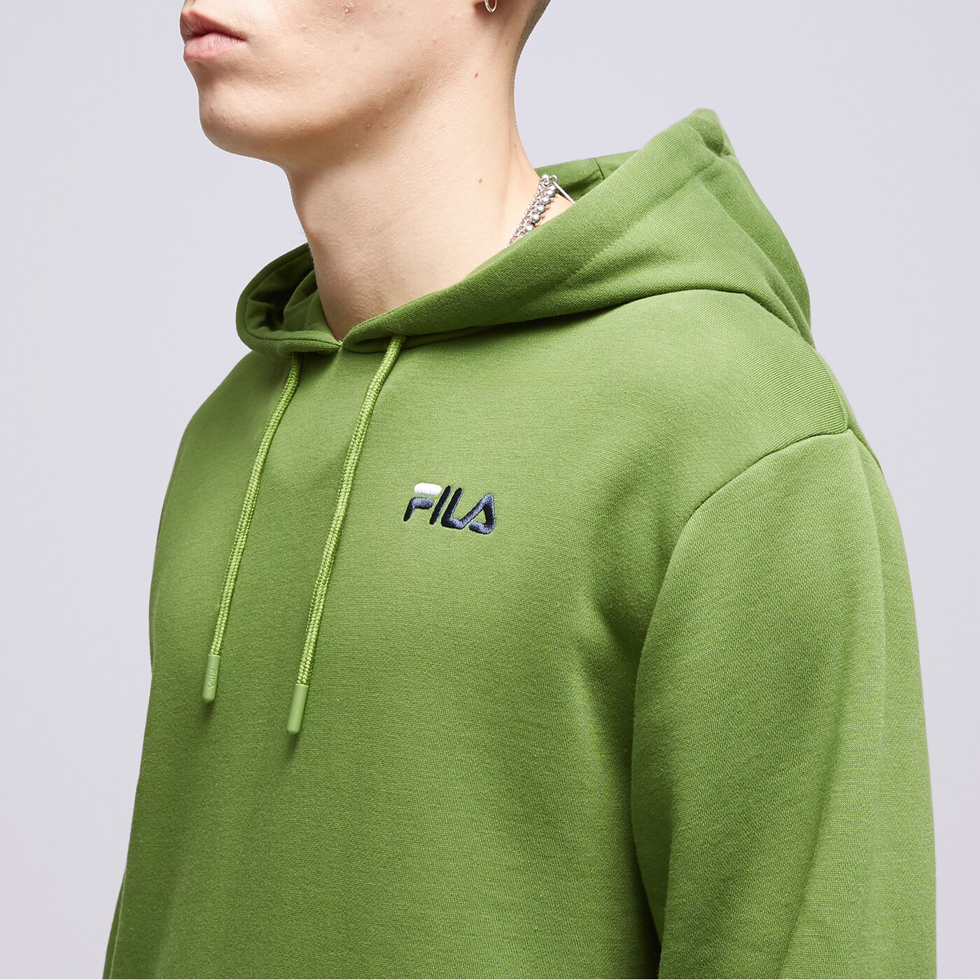 Мъжки суичър FILA СУИТЧЪР С КАЧУЛКА RENDER fw23spm198568 цвят зелен