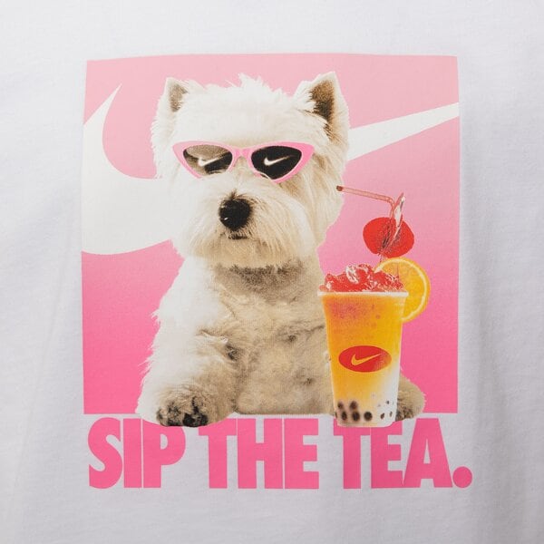 Детска тениска NIKE ТЕНИСКА G NSW PHOTO TEE GIRL hq2337-100 цвят бял