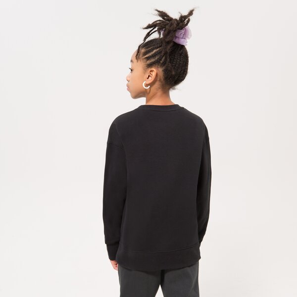 Детски суичър NIKE СУИТЧЪР G NSW CLUB FLC BF CREW LBR GIRL dd7473-010 цвят черен