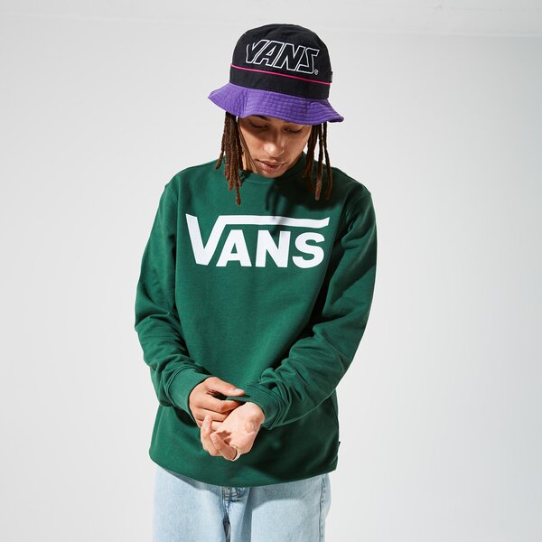 Мъжки суичър VANS СУИТЧЪР VANS CLASSIC CREW II vn0a456aeei1 цвят зелен