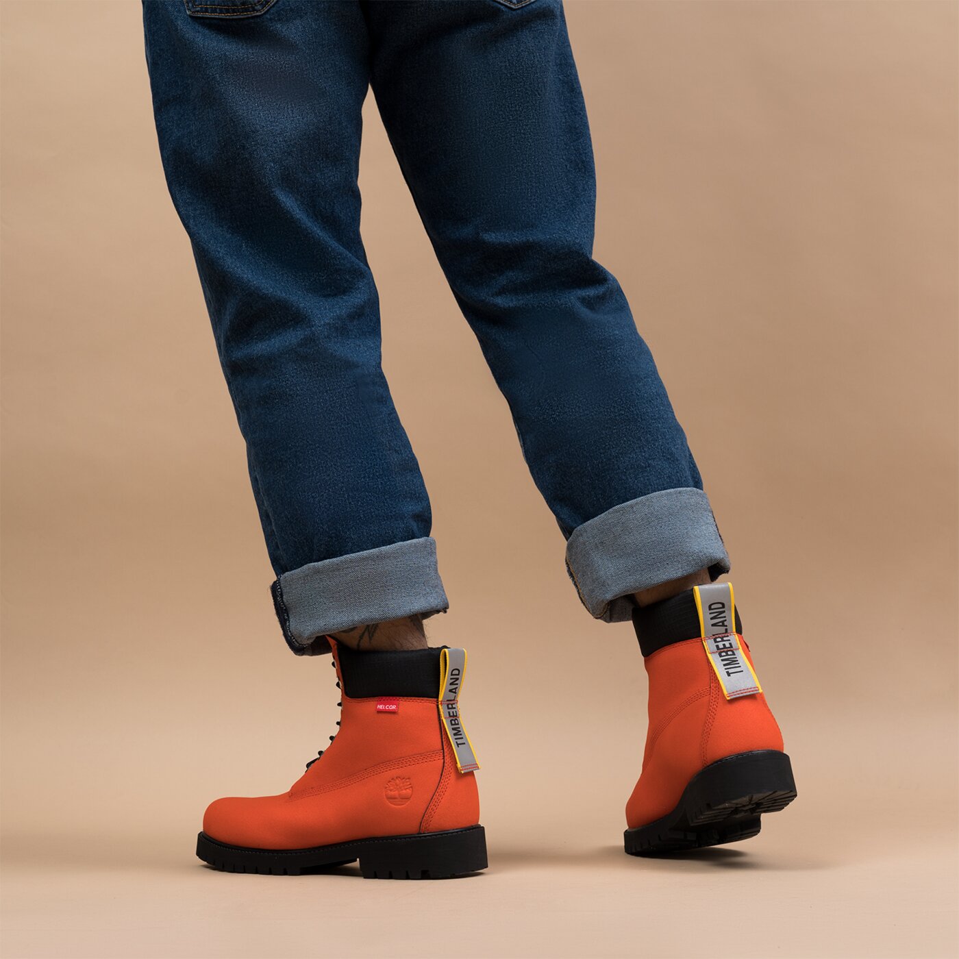 Мъжки боти TIMBERLAND 6" PREM RUBBER CUP BT tb0a2f7m8451 цвят оранжев