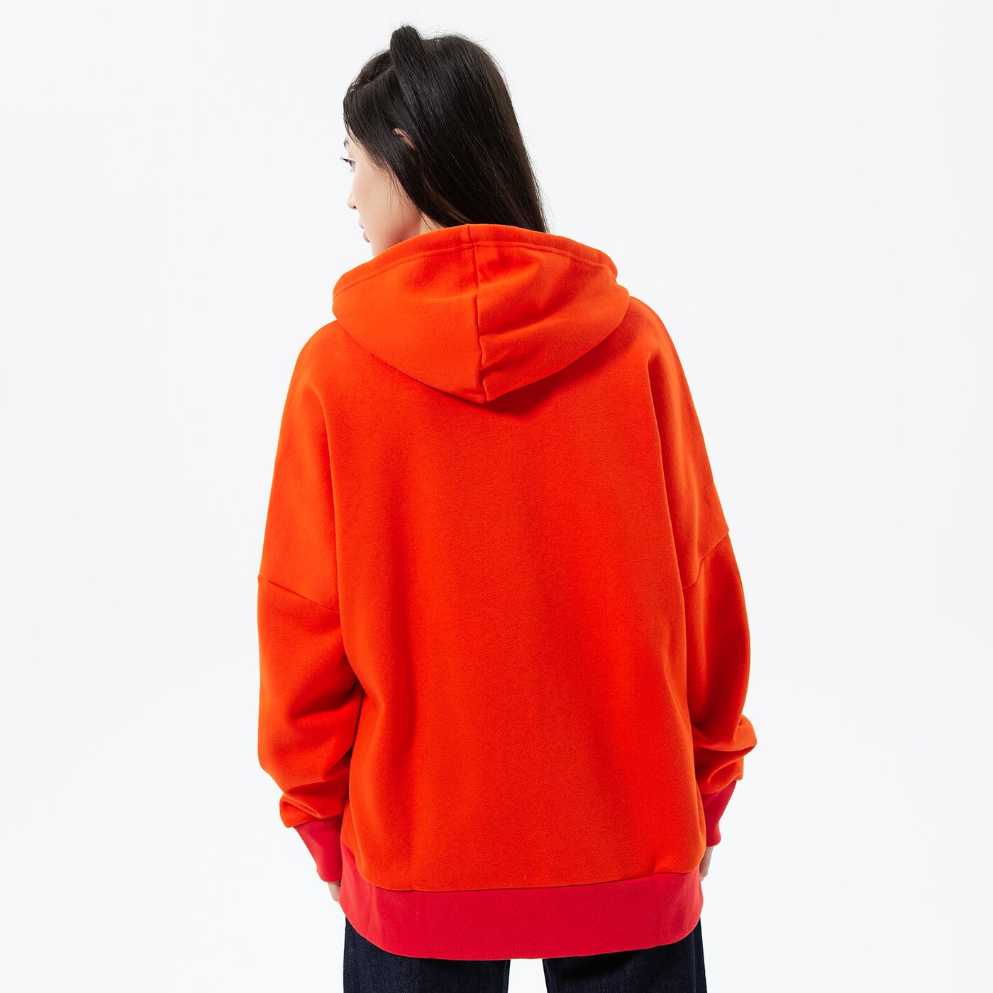 Дамски суичър ADIDAS СУИТЧЪР СЪС ЗАКОПЧАВАНЕ   С КАЧУЛКА MMK CORANG hj7304 цвят коралов