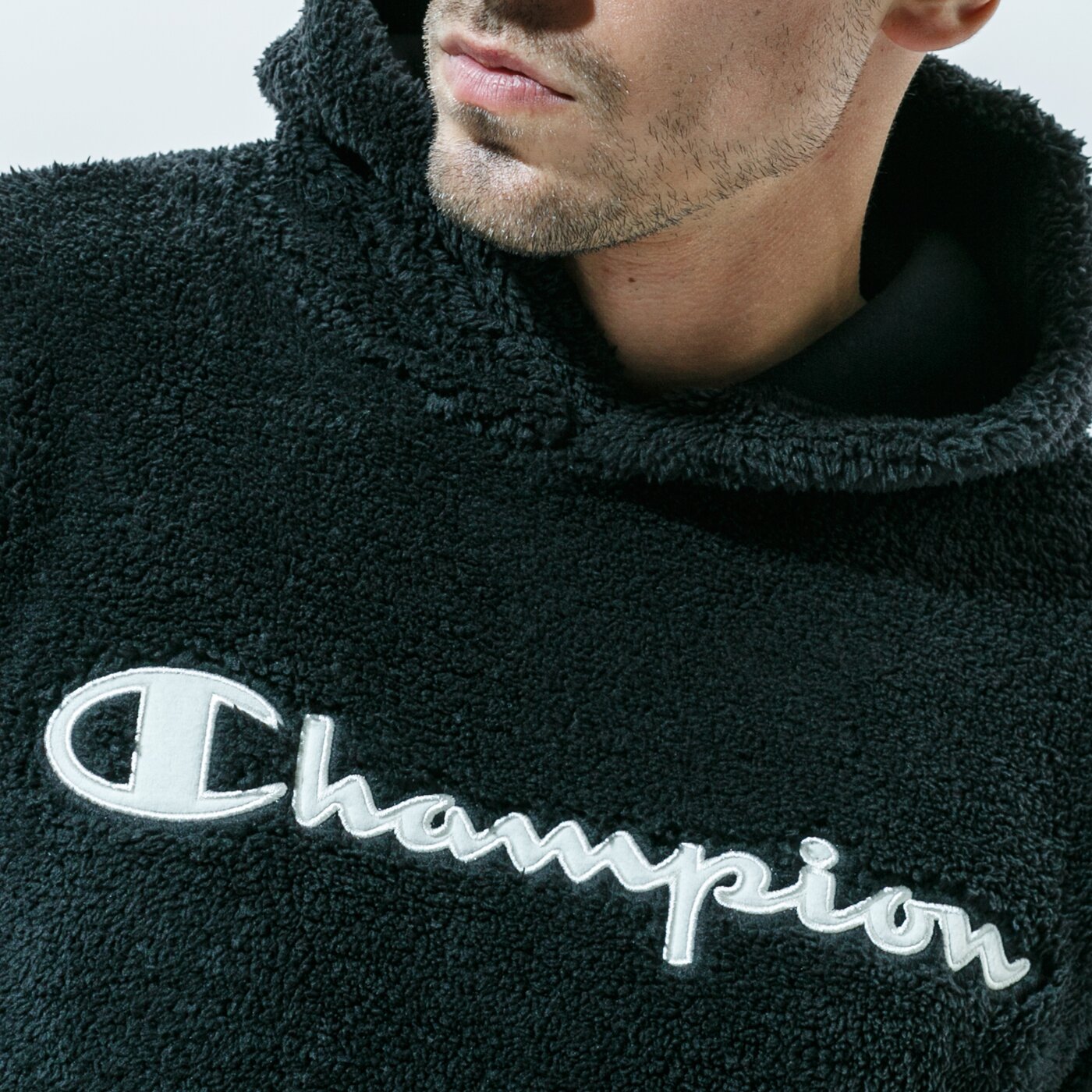 Мъжки суичър CHAMPION ПОЛАР HOODED ТОП 214973kk001 цвят черен