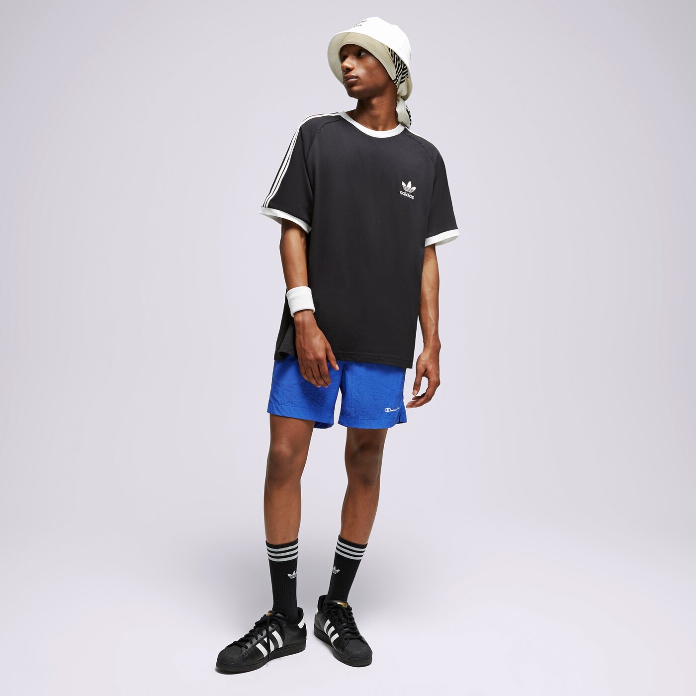 Мъжки къси панталони CHAMPION ШОРТИ BEACHSHORT 216069bs071 цвят син